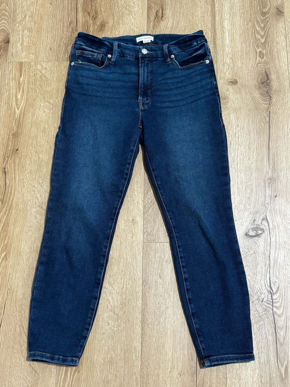 Good American Good Petite Skinny Jeans Dark Wash Size 6/28